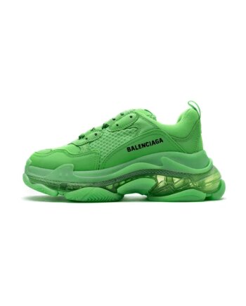 Balenciaga Triple S Neon Green Clear Sole (W) 544351 W09OL 3801